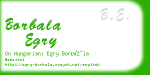 borbala egry business card